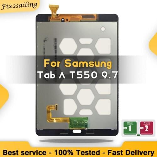 For Samsung Galaxy Tab A 9.7 SM-T550 T550N T555 Panel LCD Touch Screen Digitizer LCD Display Assembly Replacement Parts