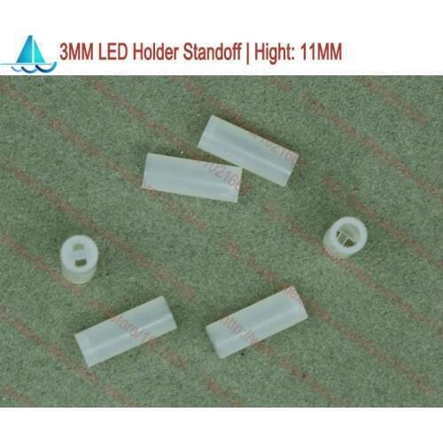 10000pcs JU-HIWOR 3MM LED Lamp Holder Height 4*9mm 9.5mm 10mm 10.5mm 11mm Light Emitting Diode Spacer Support Standoffs