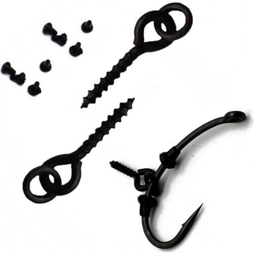 70Pcs Carp Fishing Accessories Bait Screw Hook Stopper Carp Bait Holder Boilies Insert Stoppers for Fishing Chod Rig Tackle Tool