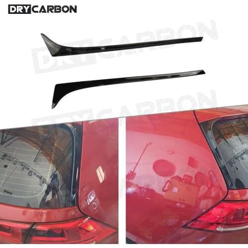 Car Rear Spoiler Side Wings for VW Golf 7 7.5 VII MK7 MK7.5 Standard 2014 -2019 Black Windshield Winglet Trim Sticker Covers