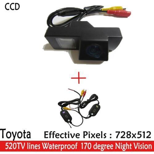Wireless Car Rearview camera Parking Camera Color Night Version Reverse HD CCD Camera for TOYOTA Land Cruiser200 LC200 REIZ 2009