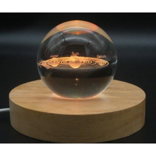 Wood Light Base Rechargeable Remote Control Wooden LED Light Rotating Display Stand Lamp Holder Lamp Base Art Ornament New