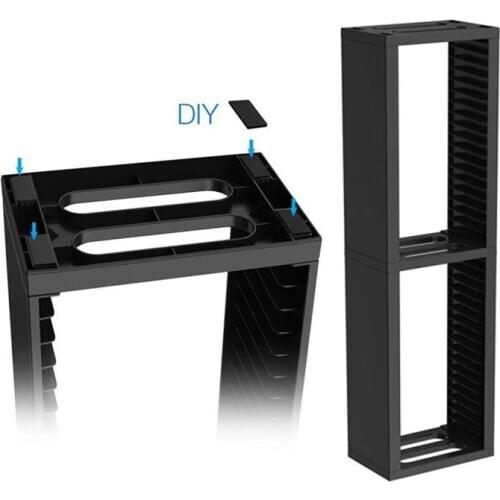 PS4 Double 2 layer Storage Stand Base Cradle Kit 36pcs Game Discs Seats For PS4 Pro/PS4 Slim /PS4 Holder Collection Display