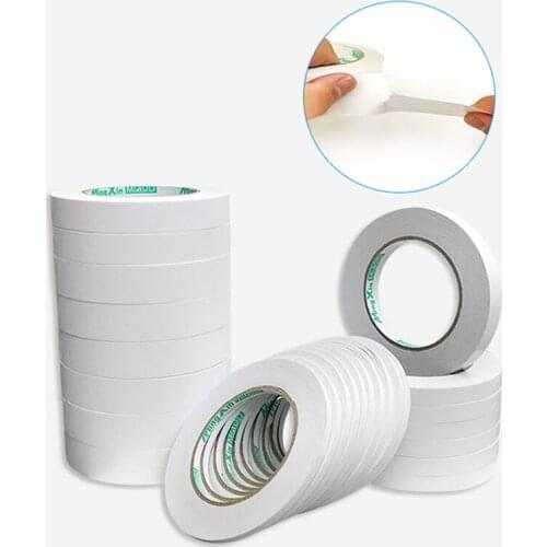 Double Sided Tape Thin Type Easy to Tear Strong Stickiness Adhesive Sticky Tapes for Crafts Letters Shelves Drawers SCIE999