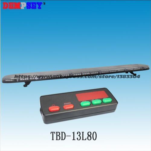 TBD-13L80 High quality super bright 1.8M LED lightbar,DC12V/24V Car Roof Flash Strobe lightbar,engineering/emergency lightbar