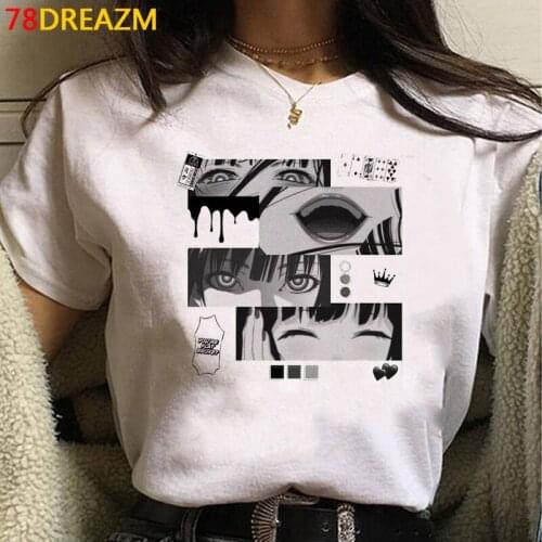 Kakegurui clothes women aesthetic ulzzang vintage casual clothes summer top vintage harajuku kawaii