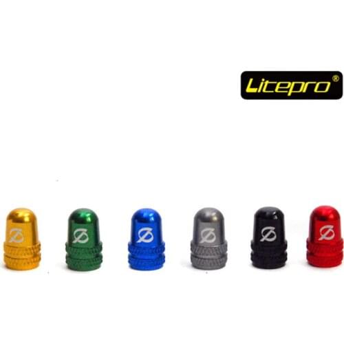 Litepro CNC Bike Valve Cap Schrader Valve Cap Aluminum Alloy CNC Blue Green Red Silver Gold Titanium Bicycle Accessories