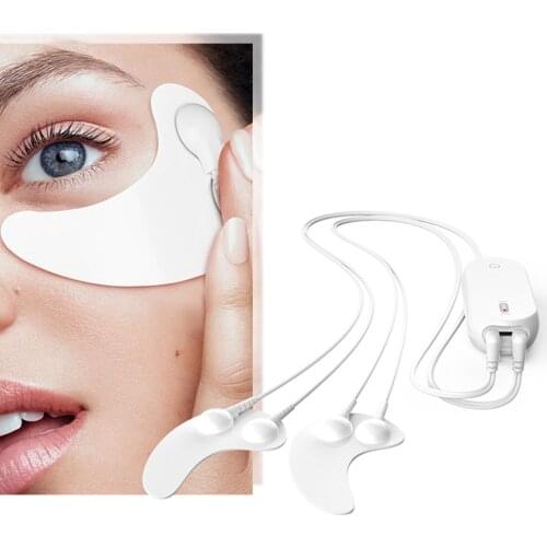 EMS Microcurrent Eye Wrinkles Remover Device RF Massage USB Charging Puffiness Dark Circles Eye Bags Removal Patch Stickers