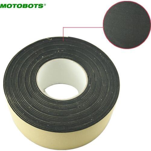 MOTOBOTS 10pcs Black EVA Single-sided Adhesive Foam Tape Sponge EVA 2mm Thick Sealing Tape Width 70mm Length 10m #CA2249
