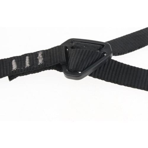 Rock Climbing Mountaineering Shoulder Strap for Chest Ascender, Black