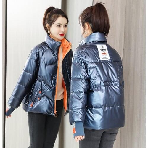 New Fashion Womens Parka 2021 Winter Jacket Women Coat Female Warm Thick Casual Ladies Coats Outerwear Blue
