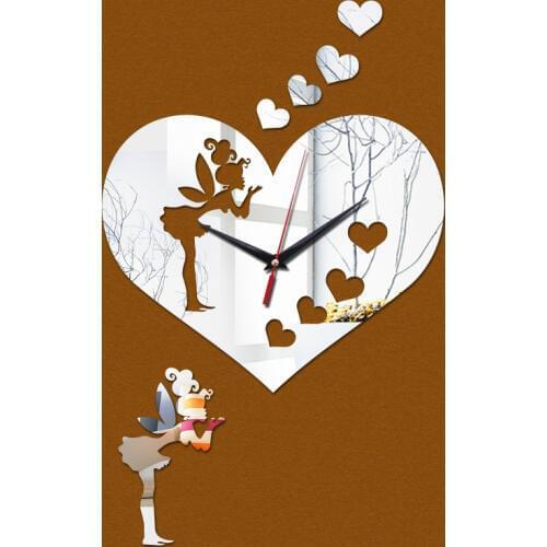 New acrylic wall clock quartz watch high quality Modern mirror 3d clocks living room stickers Decorative painting Home