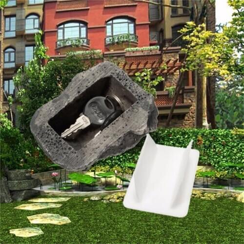 Fake Rock Stone Hide A Key Box Outdoor Safe Stash Storage Case Hidden Box Key Secret Storage