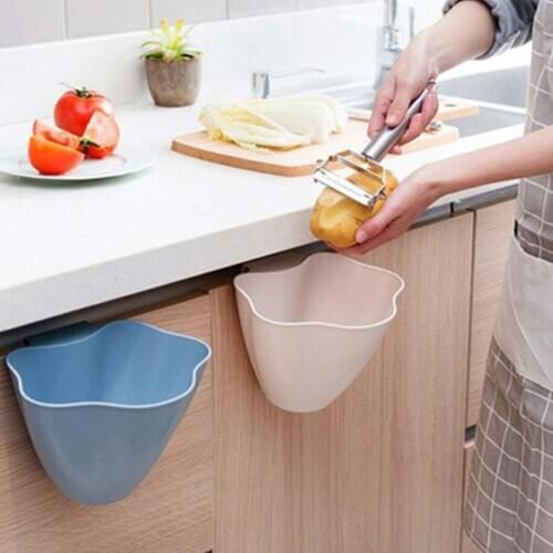 Mini Kitchen Cabinet Door Hanging Garbage Bin Can Desk Trash Storage Container