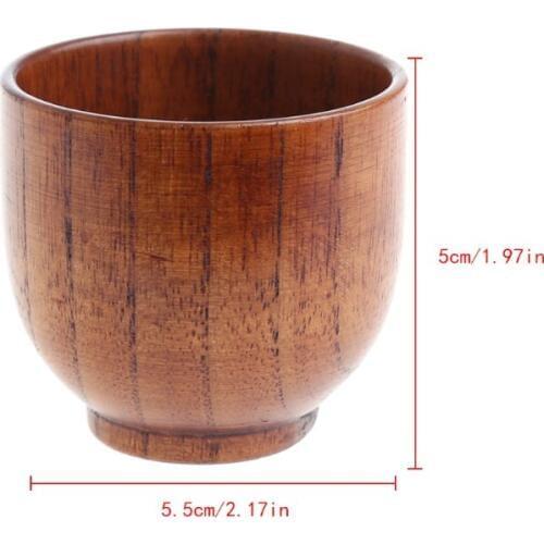 Handmade Wooden Cup Hand-Crafted Natural Wood Cups Mug Beer Juice Coffee Mugs Must-have durable Drinkware Mugs
