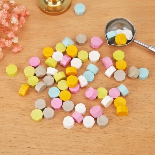 Wedding Wax Seal Ancient Sealing Wax Sealing Wax Pills Grain Vintage Wax Seal Stamp Beads for Envelope Wedding 100pcs