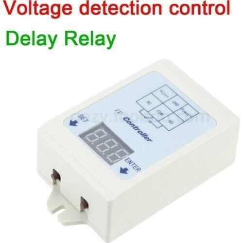 LED Digital DC Voltage detection control delay Switch relay F/ 12V 24V battery charge discharge voltage Monitor protection NEW