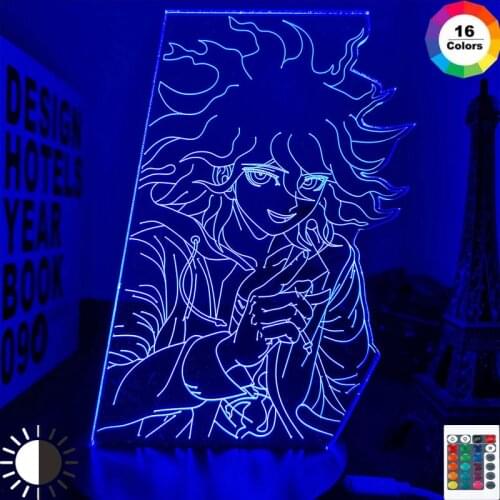 Danganronpa V3 Led Night Light Nagito Komaeda Lamp for Bedroom Decor Kids Gift Danganronpa V3 Acrylic Neon Lamp Nagito Komaeda