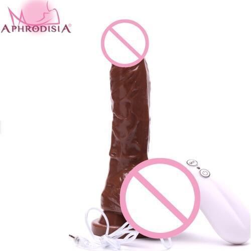 APHRODISIA 10 Function Vibration Dildo Waterproof Realist Penis Vibrator, Huge Dildo with Dong, Adult Sex Toys For Women