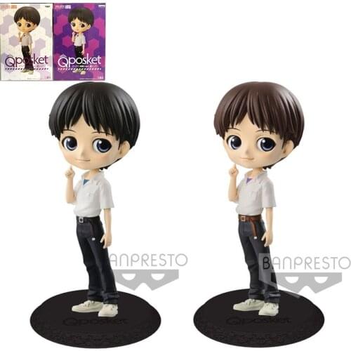 BANDAI EVA Japanese Anime Rebuild of Evangelion Ikari Shinji Figurine Kawaii Doll PVC Action Figures Kids Toys Collections Gifts