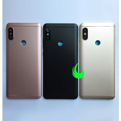 Original Back Housing For Xiaomi Redmi Note5 Battery Back Cover Rear Door Case Redmi Note 5 Pro Power Volume Buttons+Camera Lens