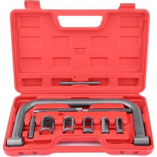 Overseas 10Pcs/Set Valve Spring Compressor Kit Removal Installer Tool For Car Van Motorcycle Engines Spring Compressor