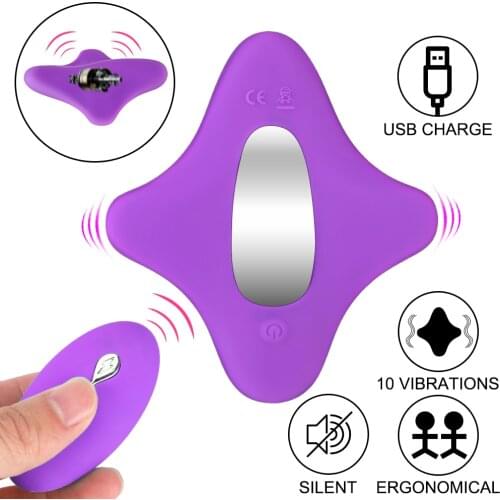 10 Speed Clitoral Stimulator Invisible Vibrating Egg Portable Panty Vibrator Sex Toys for Women Couples Wireless Remote Control