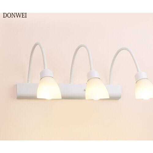 2/3 Heads LED Mirror Lighting Bathroom Home Decor Wall Lamp adjustable Wall Sconce Lamp 110V 220V Makeup Vanity Fixture Light