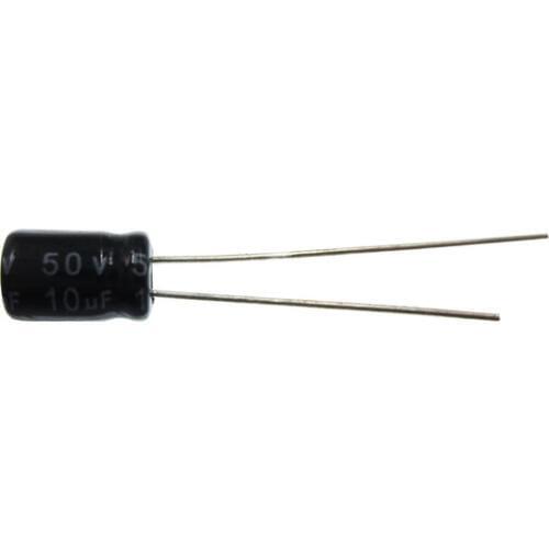 50pcs/lot 10UF 50V 10mf 105C 5X11mm Aluminum Electrolytic Capacitor 50V10UF radial lead