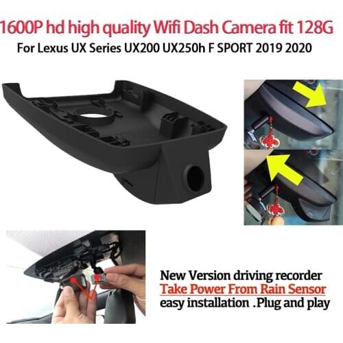 Hd 1600P Easy Installation Car DVR Dash Camera Video Recorder Dash Cam Camera For Lexus UX Series UX200 UX250h F SPORT 2019 2020