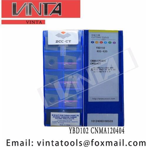 Free shipping high quality 10pcs/lots YBD102 YBD152 CNMA120404 cnc carbide turning inserts