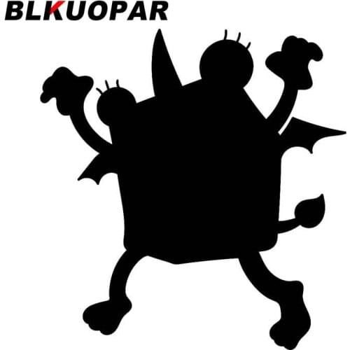 BLKUOPAR for A Boxy Monster with Sharp Teeth Ready To Pounce Car Stickers Sunscreen Cartoon Decals Creative Car Styling
