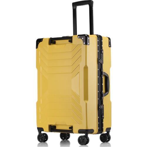 LeTrend Aluminum Frame+ABS Luggage 20/24/26/28 Inch Size High Quality Rolling Luggage Spinner Brand Travel TSA Lock Suitcase On