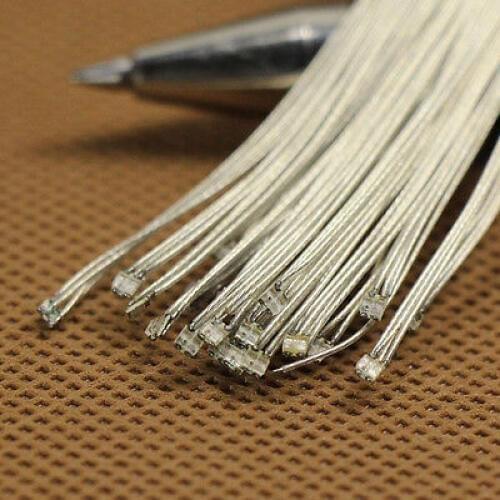 Evemodel 20pcs Red Green Blue SMD Led 0603 Pre-soldered micro litz wired leads railway model building kit T0603RGB