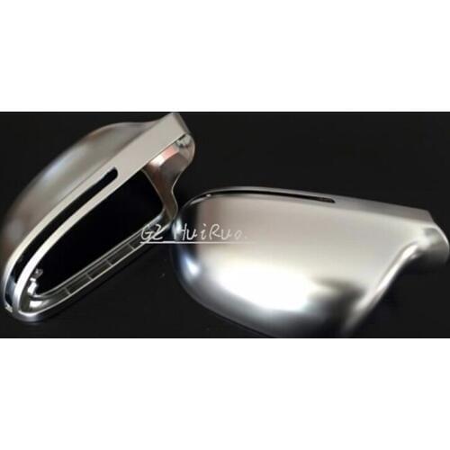 Chrome Matt Replacement Car Rear View Rearview Mirror Cover Caps Trim For Audi A8 S8 D3 4E 2007 2008 2009 Car modeling