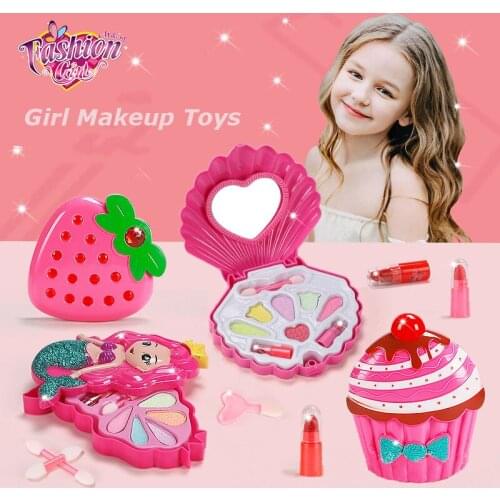 Girls Makeup Toys Cosmetics Makeup Set For Kids Washable Pretend Play Kids Make up Toys For Girls Birthday Toys New Pack