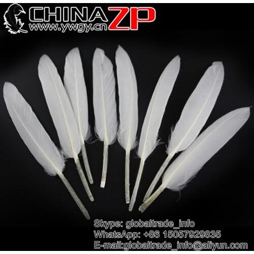 Made in CHINAZP Factory 100pcs/color/lot Fantastic DIY Decoration Bleached White Duck Cochettes Loose Feathers