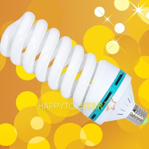 Photo Video 5400K 5500K 220V 150W Spiral Continuous Day-Light Light Bulb Lamp E27 E26 Socket for Photography Studio