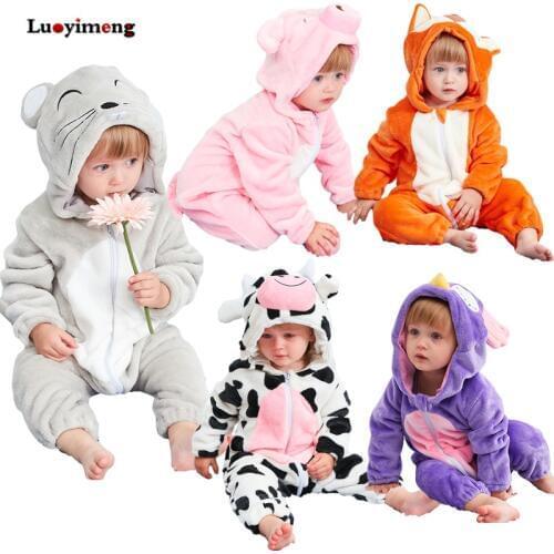 Cute Animal Hooded Baby Rompers For Babies Boys Girls Clothes Newborn Clothing Toddler Jumpsuit Infant Costume Baby Outfit Bebes
