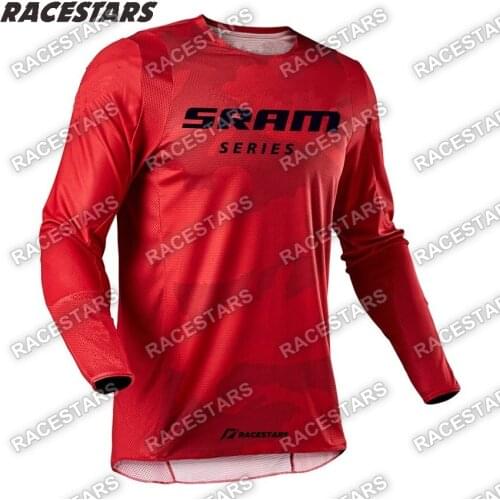 Motorcycle Gear Enduro Mountain Bike Wear Downhill Jersey MTB Offroad SRAM SERIES Cycling Jersey locomotive shirt cross country