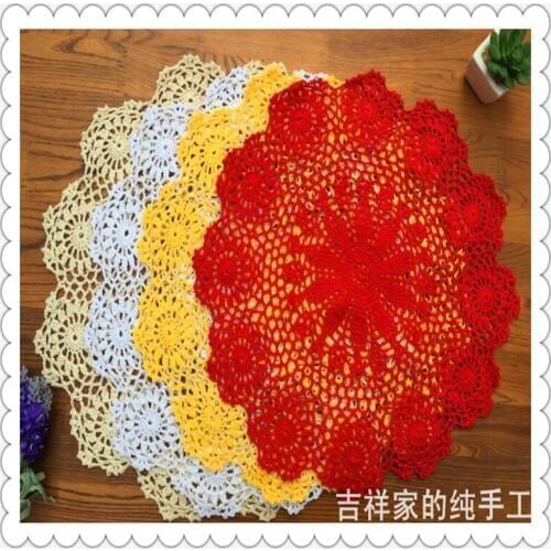 China latest products 2016 new fashion high quality fabric lace cotton potholder as under hot pot for wedding decoration