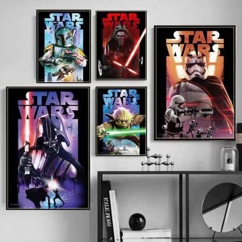 Disney Star Wars Anime Posters General Grevious Obi-wan Dody Canvas Paintings Prints Wall Art Pictures for Kids Room Home Decor