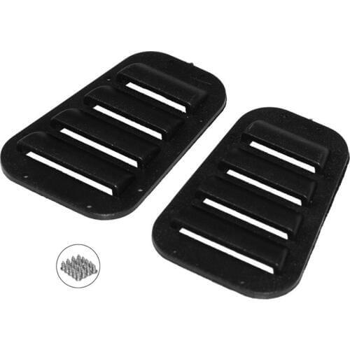 Rubber and plastic air intakes on both sides of 1/10 RC simulation climbing car modified hood air intake grille TRX4 D90 D110