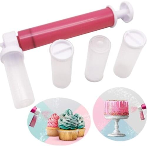 Manual Airbrush for Cake Decorating Coloring Baking Cake Pastry Dusting Spray Tube Color Duster Decoration Tools