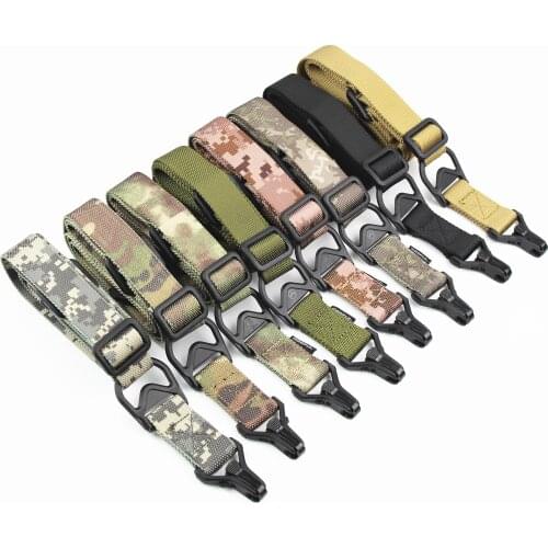 MS3 Gun Sling Tactical Rifles Carry 2 Points Sling Adjustable Length Multi Mission Nylon Shoulder Strap Airsoft Gun Belt Rope