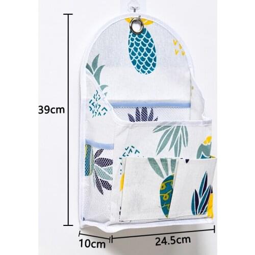 Fabric Storage Hanging Bag Student Dormitory Wall Hanging Bag Kitchen Door Back Wall Shelf Small Cloth Bag