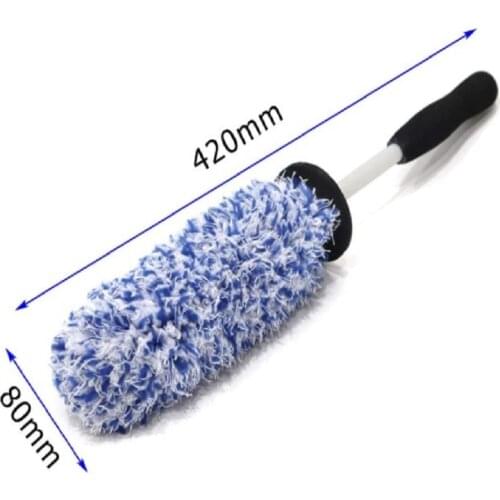 Car version Lengthened Car maintenance Rim Cleaning Brush Car Wash Beauty Microfiber Wheel Rim Detailing Brush