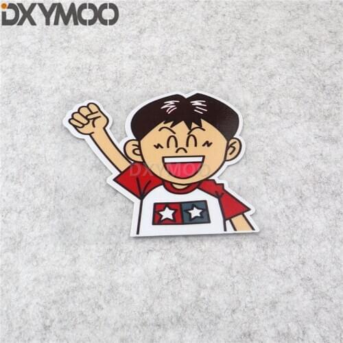Cartoon Boy Game Car Styling Vinyl Decals Motorcycle Helmet Laptop Bike Stickers Reflective 12x10cm