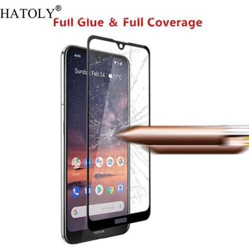 For Glass Nokia 2.2 Tempered Glass for Nokia 2.2 Glass Film Protective HD Full Glue Cover Phone Screen Protector for Nokia 2.2