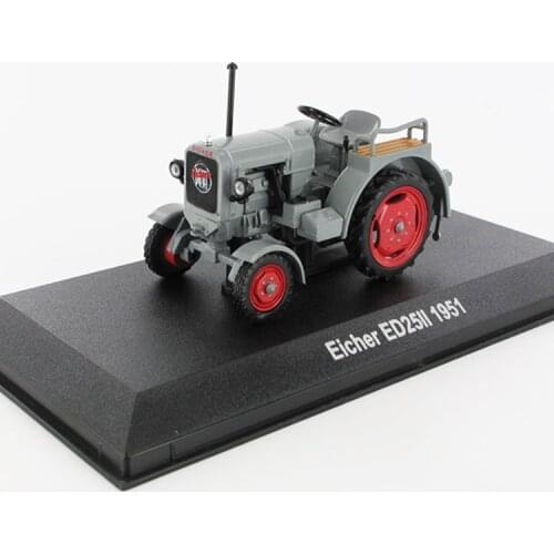 1/32 Alloy Agricultural Vehicle Eicher ED25 1951 Vintage Tractor Model Collection Static Display Home Decoration Boy Toys Gifts